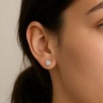 14K Solid Gold 2.00ctw 6.5mm Round Lab Grown Diamond Martini 3 Prong Stud Earrings