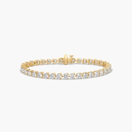 2.00mm Round Lab Diamond 3 Prong Classic Tennis Bracelet