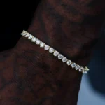 2.25mm Round Lab Diamond 3 Prong Classic Tennis Bracelet
