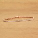 14K Solid Gold 2.00ctw 2.2mm Round Lab Grown Diamond 5 inches Classic 4 Prong Tennis Bracelet - Image 4
