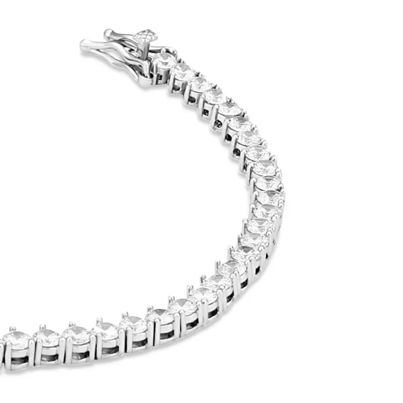 3.00mm Round Lab Diamond 3 Prong Classic Tennis Bracelet