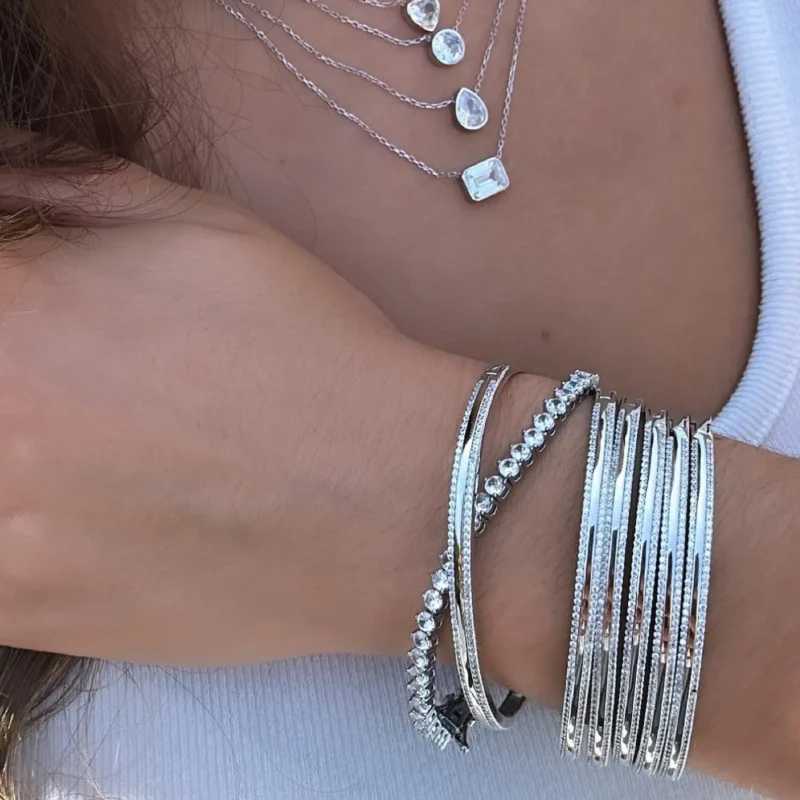 3.00mm Round Lab Diamond 3 Prong Classic Tennis Bracelet