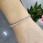 2.75mm Round Lab Diamond 3 Prong Classic Tennis Bracelet