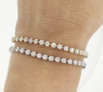 3.25mm Round Lab Diamond 3 Prong Classic Tennis Bracelet