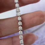 3.25mm Round Lab Diamond 3 Prong Classic Tennis Bracelet