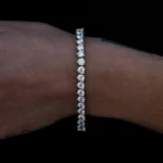2.50mm Round Lab Diamond 3 Prong Classic Tennis Bracelet