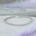 3.25mm Round Lab Diamond 3 Prong Classic Tennis Bracelet