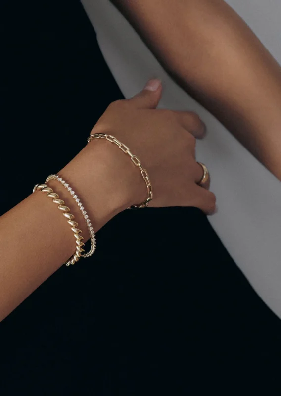 3.40mm Round Lab Diamond 3 Prong Classic Tennis Bracelet