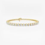 3.40mm Round Lab Diamond 3 Prong Classic Tennis Bracelet