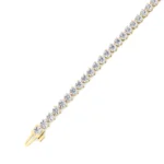 2.50mm Round Lab Diamond 3 Prong Classic Tennis Bracelet