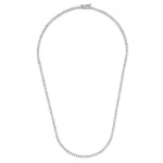 4 Prong Light Tennis Necklace