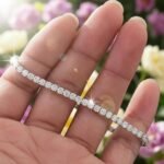1.30mm Round Lab Diamond 4 Prong Light Weight Tennis Bracelet