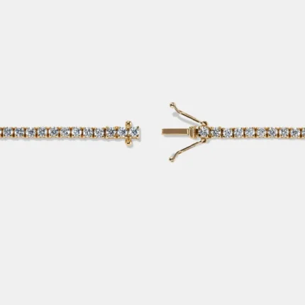 2.70mm Round Lab Diamond 4 Prong Light Weight Tennis Bracelet