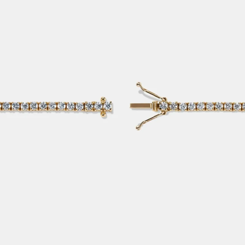 2.70mm Round Lab Diamond 4 Prong Light Weight Tennis Bracelet