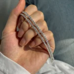 3.00mm Round Lab Diamond 4 Prong Light Weight Tennis Bracelet