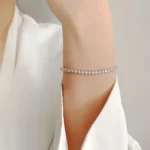 3.00mm Round Lab Diamond 4 Prong Light Weight Tennis Bracelet