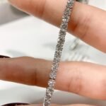 2.00mm Round Lab Diamond 4 Prong Light Weight Tennis Bracelet