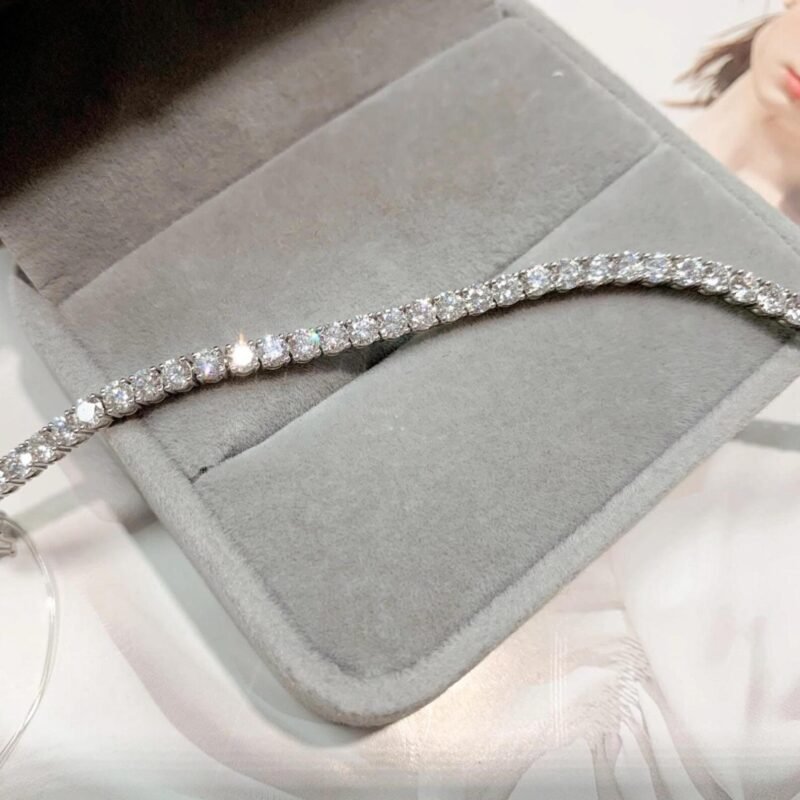 2.00mm Round Lab Diamond 4 Prong Light Weight Tennis Bracelet