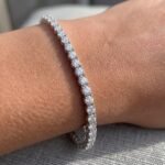 2.40mm Round Lab Diamond 4 Prong Light Weight Tennis Bracelet