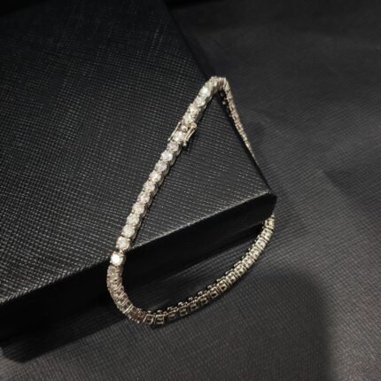 3.00mm Round Lab Diamond 4 Prong Light Weight Tennis Bracelet