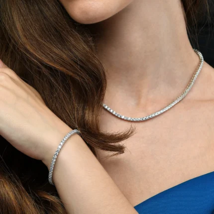 3.00mm Round Lab Diamond 4 Prong Light Weight Tennis Bracelet