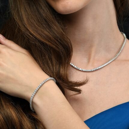 3.00mm Round Lab Diamond 4 Prong Light Weight Tennis Bracelet