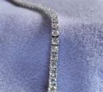 2.20mm Round Lab Diamond 4 Prong Light Weight Tennis Bracelet