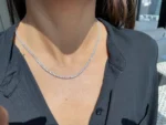 5.50mm Round Lab Diamond 4 Prong Classic Tennis Necklace