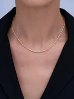 5.50mm Round Lab Diamond 4 Prong Classic Tennis Necklace