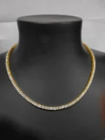 5.50mm Round Lab Diamond 4 Prong Classic Tennis Necklace