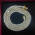 5.50mm Round Lab Diamond 4 Prong Classic Tennis Necklace