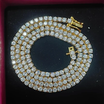 5.50mm Round Lab Diamond 4 Prong Classic Tennis Necklace
