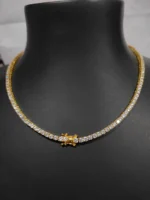 5.50mm Round Lab Diamond 4 Prong Classic Tennis Necklace