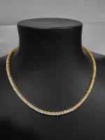 5.50mm Round Lab Diamond 4 Prong Classic Tennis Necklace