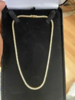 5.50mm Round Lab Diamond 4 Prong Classic Tennis Necklace