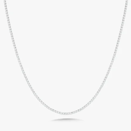 5.50mm Round Lab Diamond 4 Prong Classic Tennis Necklace