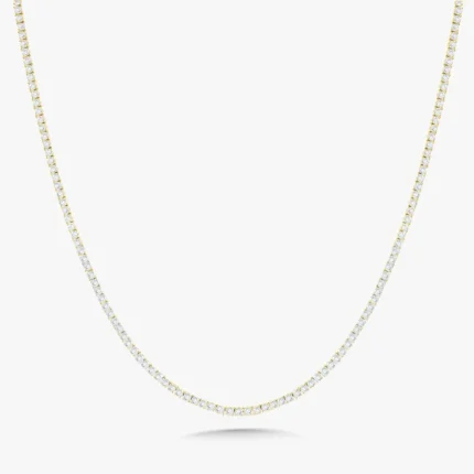 5.50mm Round Lab Diamond 4 Prong Classic Tennis Necklace