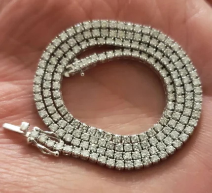 5.80mm Round Lab Diamond 4 Prong Classic Tennis Necklace