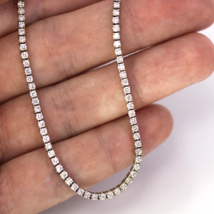 5.80mm Round Lab Diamond 4 Prong Classic Tennis Necklace