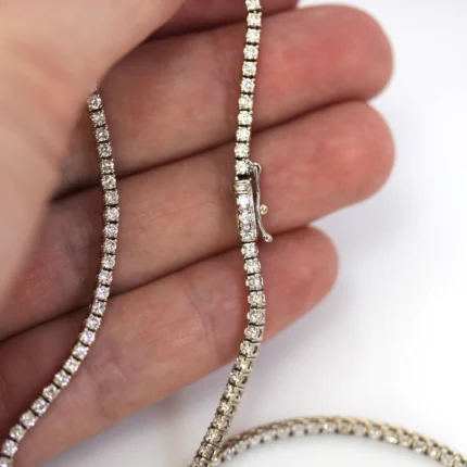 5.80mm Round Lab Diamond 4 Prong Classic Tennis Necklace