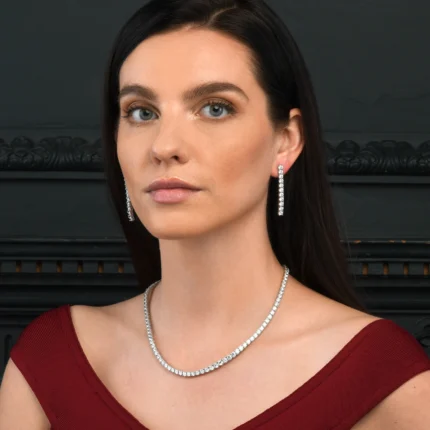 5.80mm Round Lab Diamond 4 Prong Classic Tennis Necklace