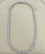 6.35mm Round Diamond Tennis Necklace