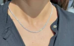 bold classic tennis necklace 6.20mm