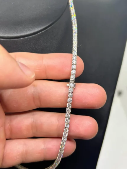 statement long necklace lab grown diamonds