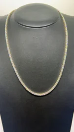 premium shine long lab diamond necklace
