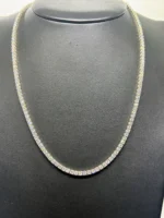 luxury finish 30 inch tennis necklace