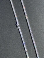 premium shine 6.20mm round diamond necklace