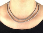 fine jewelry 6.20mm round diamond chain