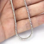 modern luxury 30 inch tennis necklace