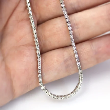 modern luxury 30 inch tennis necklace